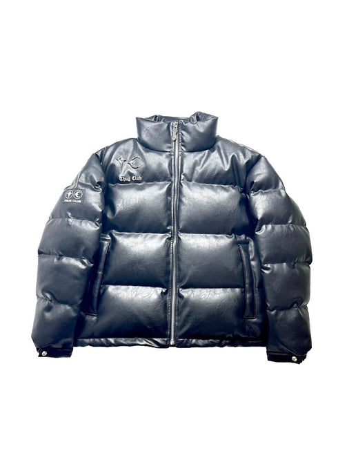 TC LEATHER PUFFER JAKET